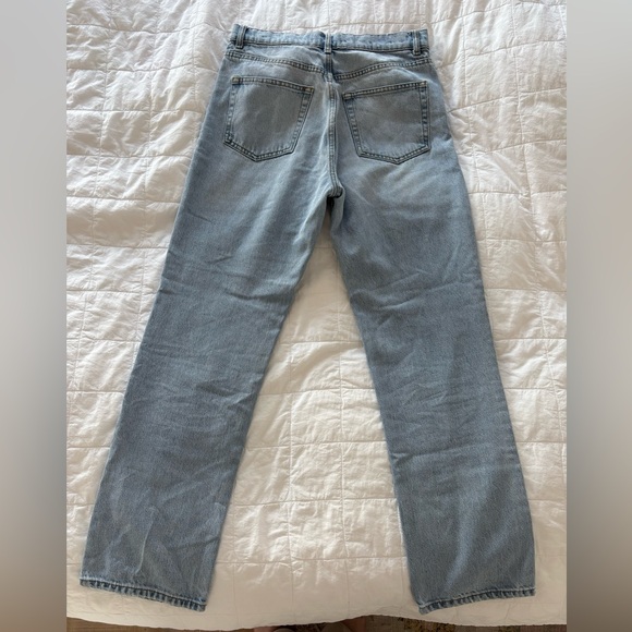 Reformation Cynthia straight leg light wash jeans, 28 Tahoe wash - Picture 5 of 14